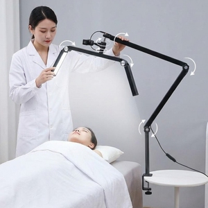 Lampe LED professionnelle à intensité variable avec <span class=keywords><strong>pince</strong></span> et bras pliable réglable pour salon de manucure, tatouage, extension de cils, bureau - Product Image 1