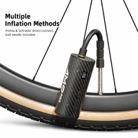 Pompe à air électrique CYCLAMI AM9 Pro Mini 130 PSI 126 g, pompe à vélo avec feu arrière 2 en 1, type C rechargeable, gonfleur de vélo