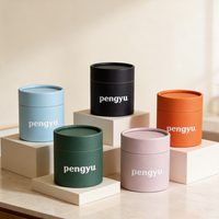 Emballage de bougies parfumées en carton écologique avec logo imprimé sur mesure, tube en papier kraft pour bijoux, cadeaux et artisanat