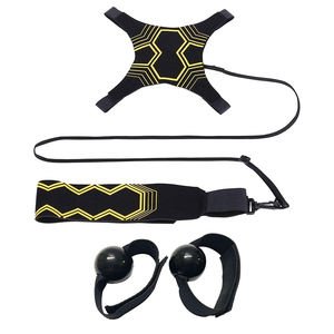 Entrenador de Fútbol <span class=keywords><strong>Mahoo</strong></span>, Ayuda para el Entrenamiento de Fútbol, Kit de Saque, Negro, Embalaje OEM para Práctica - Product Image 3