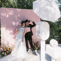 Offre Spéciale Portable Selfie Stand Miroir De Fête De Mariage Photomaton Miroir Magique Photomaton