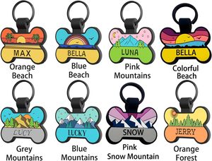 Etiqueta de Identificación para Mascotas de Silicona de Alta Calidad, Etiqueta de Nombre para Perro de Silicona, Etiquetas de Identificación Personalizadas para Mascotas, Forma de Hueso - Product Image 2