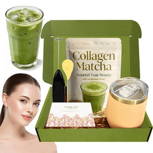 Poudre de Collagène Bio Premium au <span class=keywords><strong>Matcha</strong></span>, Peptides de Collagène Hydrolysés et Champignons Cordyceps 100g – Santé Intestinale, Soutien Articulaire, Immunité - Product Image 1
