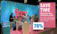 Stand d'exposition DIYBOOTH à montage facile, taille convertible 20x40, 10x20, 10x30, avec conception personnalisée gratuite, stand d'exposition, salon professionnel