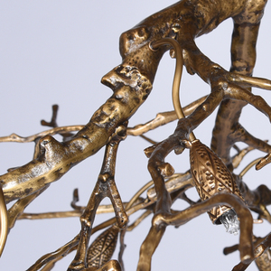 Lámpara de araña de cristal natural personalizada, moderna y lujosa, para decoración de interiores de lujo en villas, hoteles, vestíbulos, comedores y salas de estar. - Product Image 4