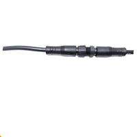 Adaptateur de bande lumineuse LED M10 2P 3P 4P connecteur étanche prise mâle prise femelle contact cuivre boîtier ABS/nylon câble inclus