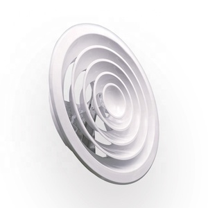 HVAC Thông Gió Nhôm Tròn Trần Air Vent Thông Tư Khuếch Tán Với Điều Chỉnh Van Điều Tiết - Product Image 1