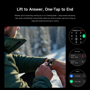 ดีเอส 6 ทิมิ สปอร์ตสมาร์ทวอทช์ไฟฉาย LED GPS ติดตามการออกกำลังกายเครื่องวัดอัตราการเต้นของหัวใจการโทรผ่านบลูทูธเข้ากันได้กับแอนดรอยด์และ iOS - Product Image 3