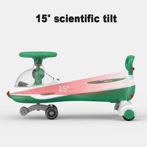 PU flash muet roues, lumières musicales, double decker corps bébé balançoire voiture - Product Image 6