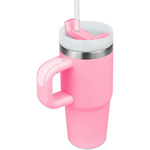 Gobelet de voyage d'aventure personnalisé avec logo 40OZ, double paroi en acier inoxydable, isolé, avec fond antidérapant et couvercle 2 en 1 - Product Image 1