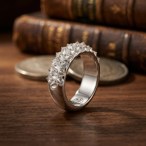 Starspire 925 Sterling Silver Limited Edition Handcrafted VVS Moissanite Reverse <b>Diamond</b> Hip Hop <b>Ring</b> GRA Certified Unisex - Product Image 2