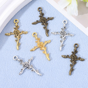 Pendentif Breloque 3D Jésus en Or Rose Plaqué Couleur Unie Personnalisé pour Hommes et Femmes, Fabrication OEM Usine - Product Image 1