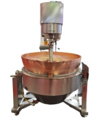 Mélangeur de caramel commercial en cuivre 260L | Mélangeur de cuisson de bonbons pour la production de caramel et de caramel