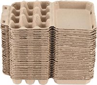 Carton à œufs de caille 3x4 douzaines en pâte naturelle vierge, support de rangement pour œufs de caille pour réfrigérateur