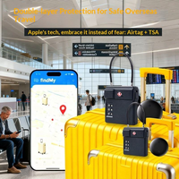Cadenas GPS intelligent pour bagages de voyage avec étiquette connectée et fonction de localisation - Verrou de conteneur compatible Find My