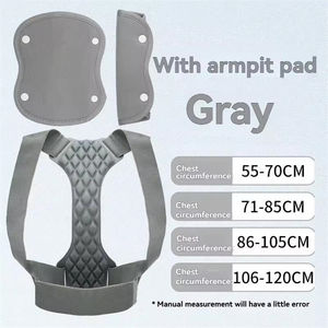 Ceinture correctrice de posture respirante et réglable avec coussinets axillaires - Product Image 6