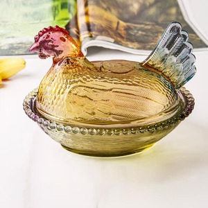 LUYI - <span class=keywords><strong>Barattolo</strong></span> in <span class=keywords><strong>Vetro</strong></span> Creativo e Moderno a Forma di Pollo per Cucina e Caramelle, con Logo Personalizzato per Alimenti e Contenitori - Product Image 4