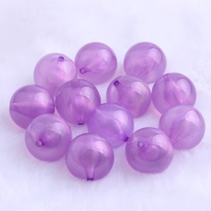 Cuentas <span class=keywords><strong>de</strong></span> 20mm <span class=keywords><strong>de</strong></span> colores para collar <span class=keywords><strong>de</strong></span> joyería para niños, <span class=keywords><strong>abalorios</strong></span> acrílicos redondos <span class=keywords><strong>de</strong></span> purpurina, novedad, venta al por mayor - Product Image 6