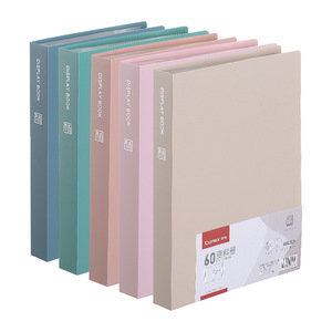 Comix Display Book 60 Pocket A6636 Morandi Color Office Student Organizer Desk <b>Storage</b> PP Material - Product Image 1