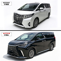 Kit carrosserie complet pour Toyota Alphard Vellfire Série 30 2015-2021 Style LM500h Pare-chocs avant et arrière Jupes latérales Calandre Phares