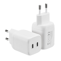 Cargador de Pared Rápido Popular con Doble Puerto USB-C de 100W PD 3.0 y Protección OTP para Laptop y Teléfono Móvil