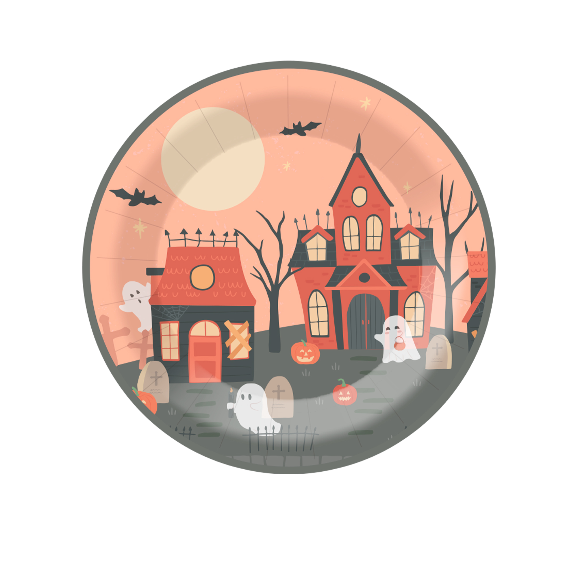 9 inch paper plate*8 pcs