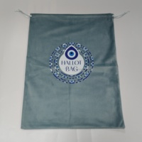 Pochette en velours personnalisée avec logo imprimé, sac en tissu floqué doux pour bijoux, cosmétiques, emballage cadeau de marque, vente en gros