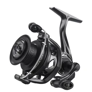 Wholes Hot Sale Spinning Black and Golden Metal 10bb Saltwater Lightweight Pesca Size 2000-4000 Fishing Wheel Coil Fishing Reels
