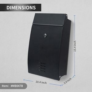 Multi Mailbox with Mount Wholesale Metal Wall Mounted Outdoor <strong>Outside</strong> Mailbox Letter <strong>Box</strong> <strong>Post</strong> <strong>Box</strong> - Product Image 1