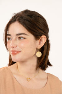 Orecchini YXQ E363 in acciaio inossidabile dorato, leggeri e comodi per l'uso quotidiano. - Product Image 2