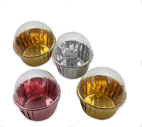 Feuille d'aluminium sulfurisée de haute qualité cuisson Muffin Cupcake doublures papier or argent Muffin gobelets en papier