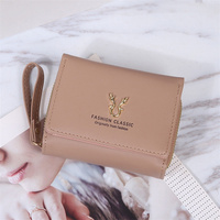 Dompet tangan wanita Fashion dompet ritsleting wanita kulit imitasi Rfid kustom dompet