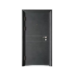 Porte de sécurité Sofia gris foncé anti-effraction à ouverture manuelle plate complète pour appartement, bureau, dortoir - Product Image 2