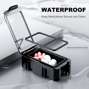Fabricant Vente en gros Pilulier en plastique portable à 7 compartiments adapté aux personnes âgées Boîte de rangement de médicaments avec logo personnalisé - Product Image 4