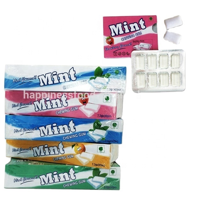 Wholesale Halal Xylitol Fruit Flavor Mint Chewing Gum