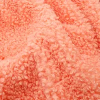 Tissu en polyester recyclé à 100% durable, tissu en fausse fourrure Teddy, 300 g/m²