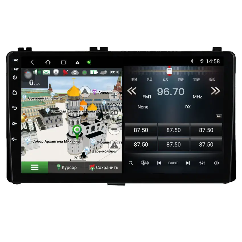 8 Core Android Head Unit Screen Carplay Gps Navigatie 4G Voor Toyota Auris E170 E180 Corolla Hatchback Auto Stereo auto Radio Dvd