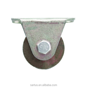 Track Door Transporte U Forma Groove of <span class=keywords><strong>Antique</strong></span> <span class=keywords><strong>Metal</strong></span> Caster Ferro Fundido Rodízios e Rodas de Perfil Baixo Rodízio Tamanho 100mm - Product Image 4