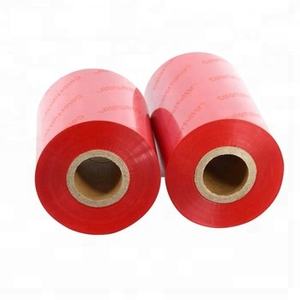 ริบบิ้นเรซิ่นสีแดงสำหรับซัพพลายเออร์ ขนาด 40 มม.*300 ม. ริบบิ้นหมึกพิมพ์แบบถ่ายโอนความร้อน - Product Image 1