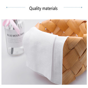 Lingettes démaquillantes en <span class=keywords><strong>coton</strong></span> biologique à étiquette privée, tissu facial non tissé pour un nettoyage efficace - Product Image 5