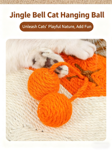 <span class=keywords><strong>Sisal</strong></span> Kedi Tırmalama Tahtası Aşınmaya Dayanıklı Büyük Boy Çok Fonksiyonlu Yuvarlak Yavru Kedi Kenevir Halatı Pençe Bileyici Kedi Oyuncağı - Product Image 6