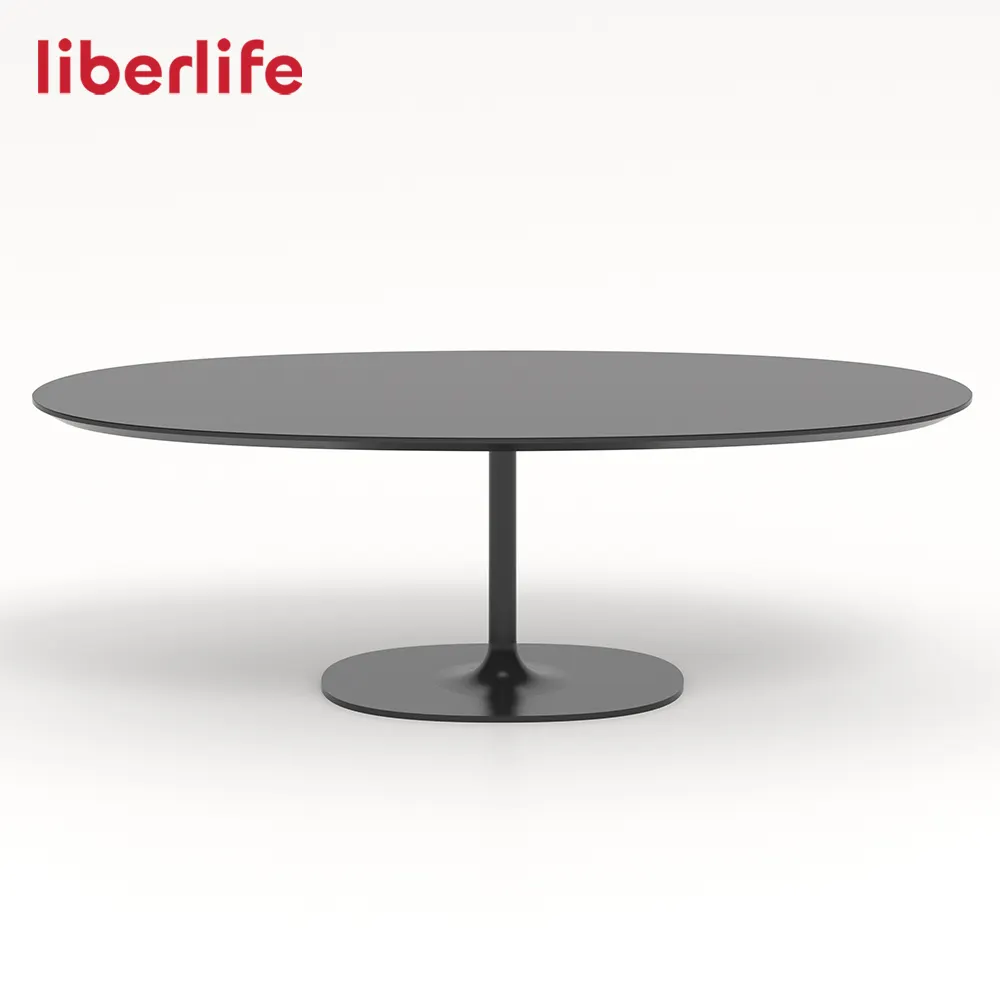 Table basse latérale en aluminium en métal de chevet de forme ronde de conception simple pour la décoration