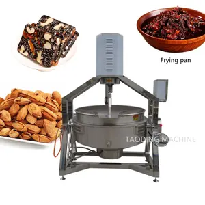 hot sale oil jacketed cooking pot fruit jam making machine pulp machine hot pot bottom stir-frying machine