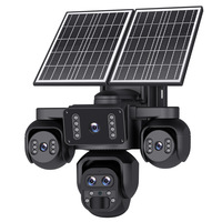 SZGOING 4G 5 Lensli AOV Solar Dış Mekan PTZ Güvenlik Kamerası 4K Ultra HD CMOS IP66 Su Geçirmez 7/24 Sürekli Kayıt O-Kam Uygulaması