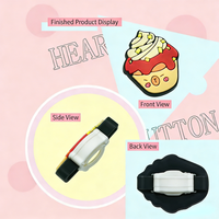 Clip de chaussure créatif en PVC souple, accessoires de décoration pour lacets, clip détachable pour lacets de chaussures à thème dessin animé