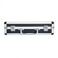 Boîte à outils portable en aluminium à coque rigide, résistante aux chocs et aux chutes, multifonctionnelle
