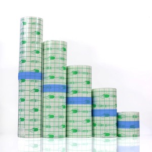 Bande adhésive médicale transparente à carreaux en film PU imperméable Anqisheng pour pansement et protection sous la douche - Product Image 4