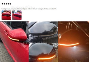 Clignotants LED dynamiques pour répétiteurs de rétroviseurs latéraux Jaguar XE XF XJ F-TYPE XK XKR I-PACE X250 X260 2008-2015 - Product Image 6