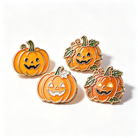 En gros, épingles de revers en émail, badges en émail souple et dur personnalisés, broches en métal plaqué or, thème Halloween (Citrouille, Chapeau de Sorcière)