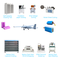Lini Perakitan Modul Paket Baterai Lithium Ion 6S4P untuk Drone Kendaraan Udara Tak Berawak (UAV) Lini Produksi Paket Baterai Silinder UAV